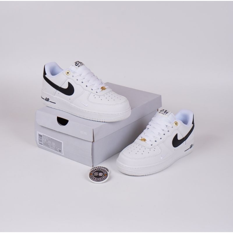 Sepatu Nike Air Force 1 White Black 40Th Anniversary