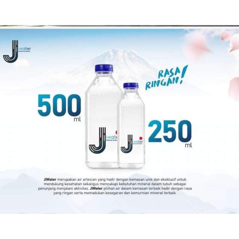 JiWater 500ml ( isi 24 botol / karton )