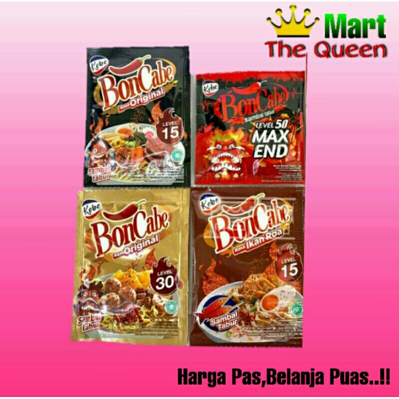 

BONCABE sambal tabur renceng isi 12 sachet