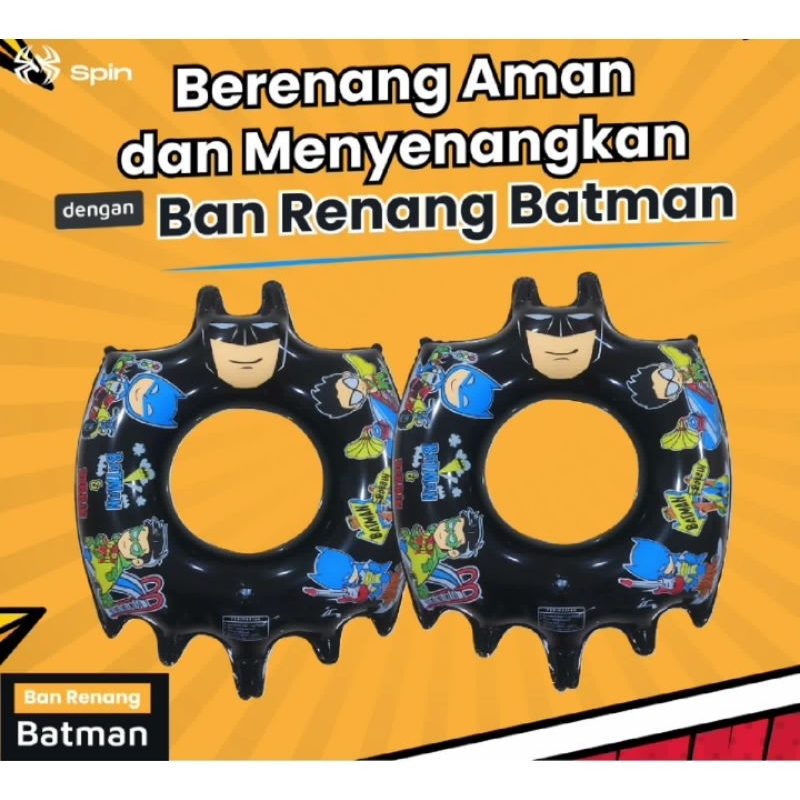 Ban Pelampung karakter Batman pelampung anak