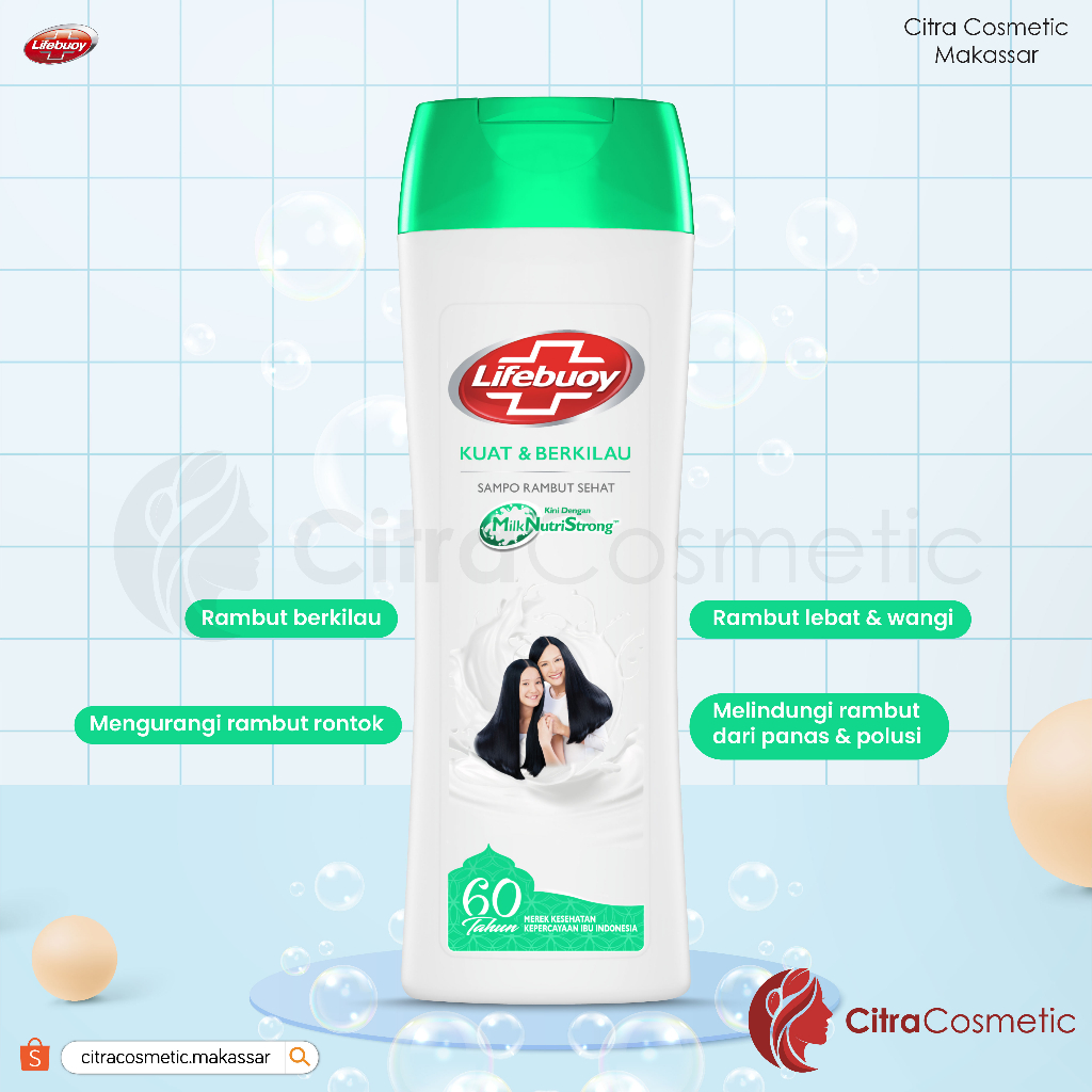 Lifebuoy Shampoo Strong &amp; Shiny 170 Ml