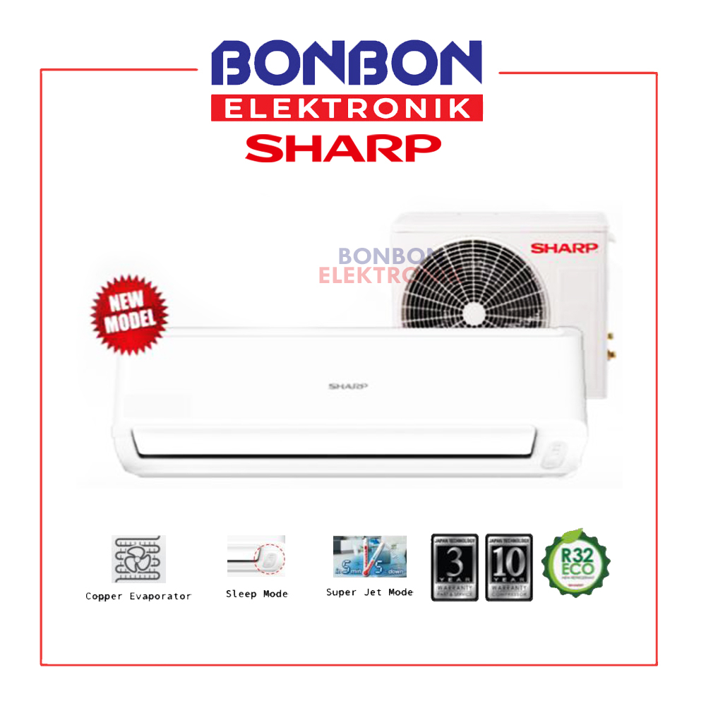 Sharp AC Split 1/2 PK AH-A5BEY / AHA5BEY 0.5 PK Super Jet