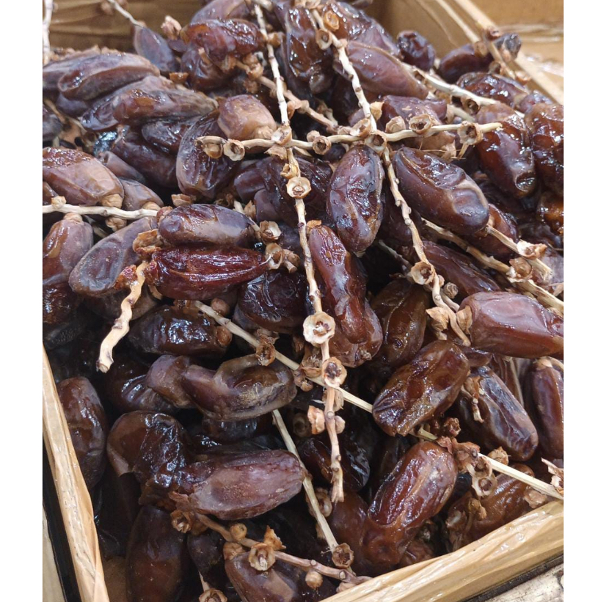 Kurma Tunisia Tangkai 1 kg - Deglet Nour Palm Fruit Organic Dates