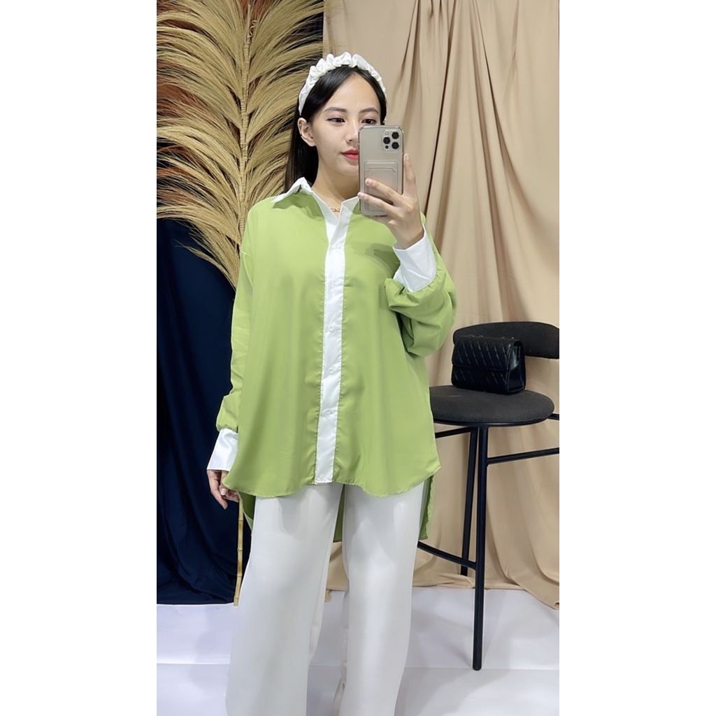 FERA TOP / ATASAN KEMEJA OVERSIZE