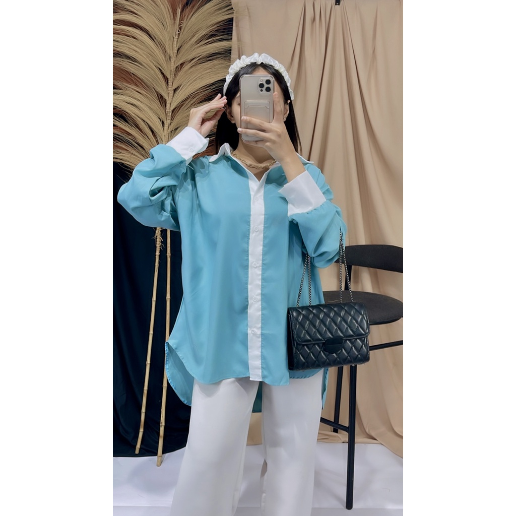 FERA TOP / ATASAN KEMEJA OVERSIZE