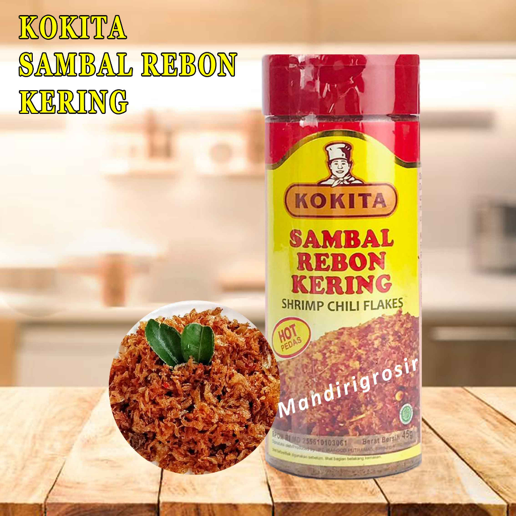 Sambal Rebon Kering* Kokita* Shrimp Chili Flakes* 45gr