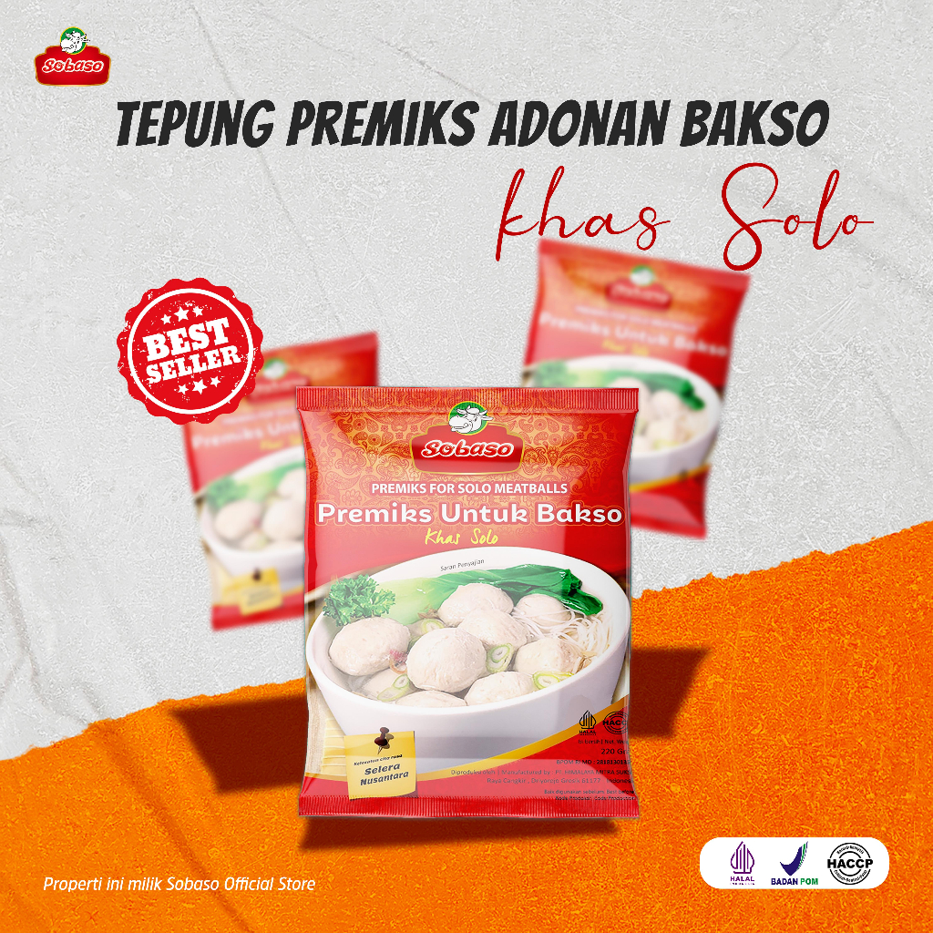 

Tepung Premiks Adonan Bakso Khas Solo Sobaso