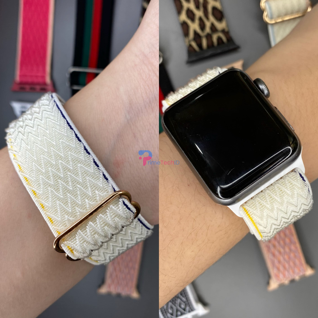 Strap untuk Apple watch IWO HW 41 45 42 44 38 40mm Tali Jam Tangan Strap Adjustable Buckle Nylon Sport Band iwatch series 1 2 3 4 5 6 7 8 9 ULTRASE