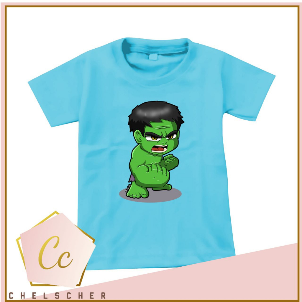 Kaos anak laki-laki Hulk / kaos anak print / kaos distro