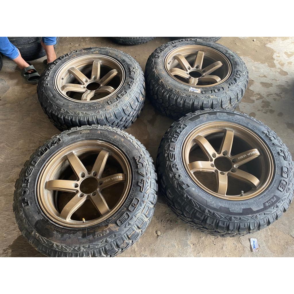 Velg Mobil Bekas Ring 18 Lebar 9,5 Lobang Baut 6X139,7 Et25 Ban 265 65 R18 Forceum MT