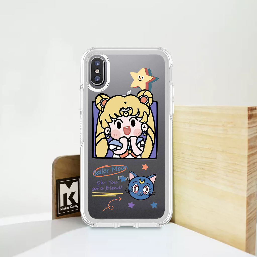 Softcase Oppo Reno 8T 5G - Clear Case Oppo Reno 8T 5G ( sailor moon ) - Anticrack - Case Bening - Softcase Hp - Case Bening - Case Transparant