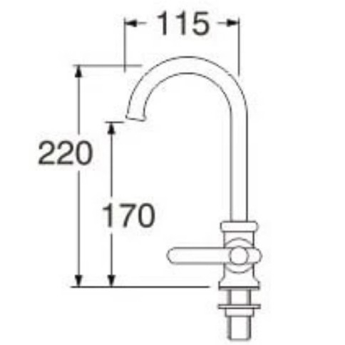 san ei A56JSX original kran meja dapur sink swinging sink tap A 56 JSX