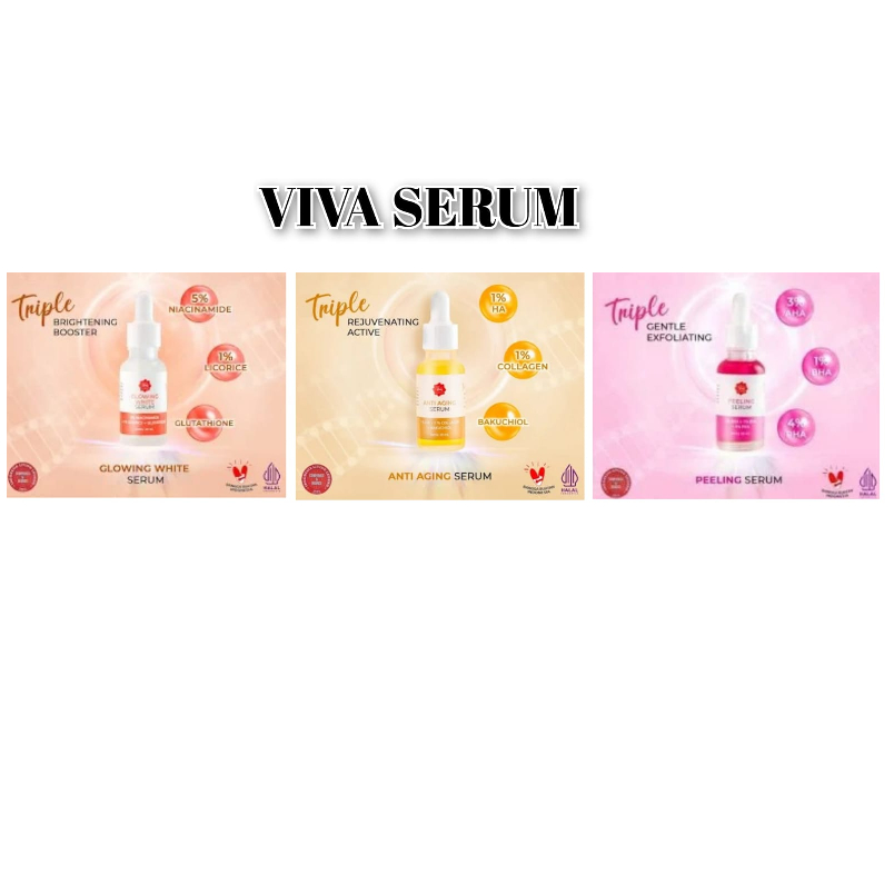 Viva Glowing  / Peeling / Anti Aging Serum 20ml / Serun Wajah