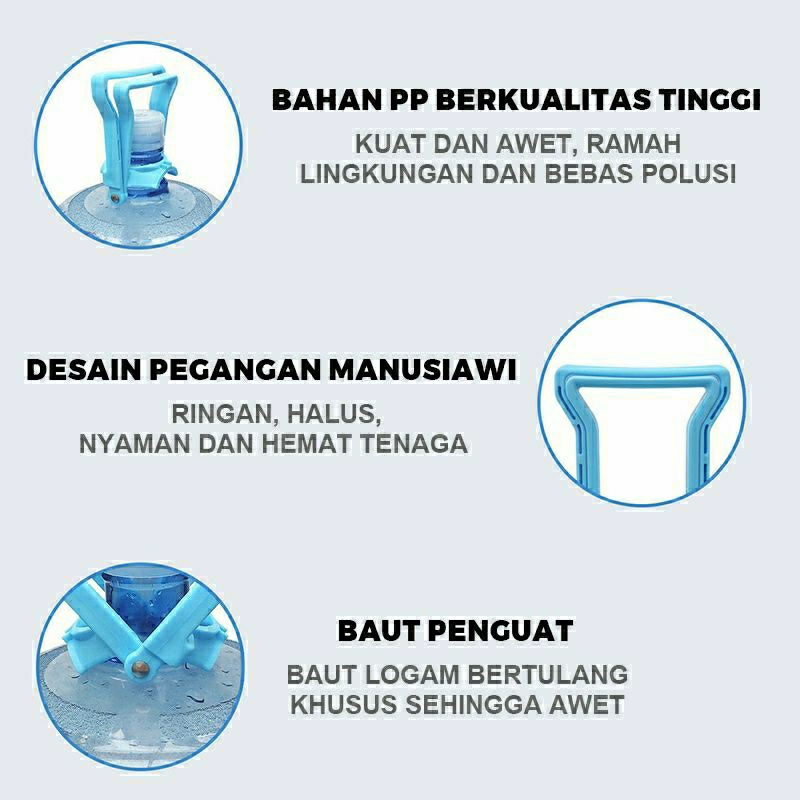 ALAT ANGKAT AIR GALON / ALAT BANTU PENGANGKAT AIR GALON AQUA HOLDER DOUBLE HANDLE GRIP