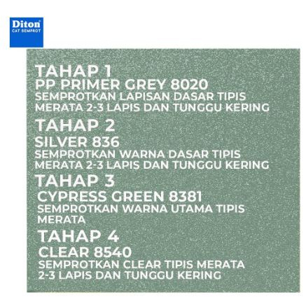 Pilox Diton Cypress Green 8381 300ml Warna Hijau Metalik Metallic Sepeda Motor Mobil