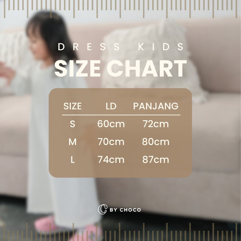 by Choco - Dress Kids Knit Hornet - Gamis Anak - Baju Anak Rok Mengaji