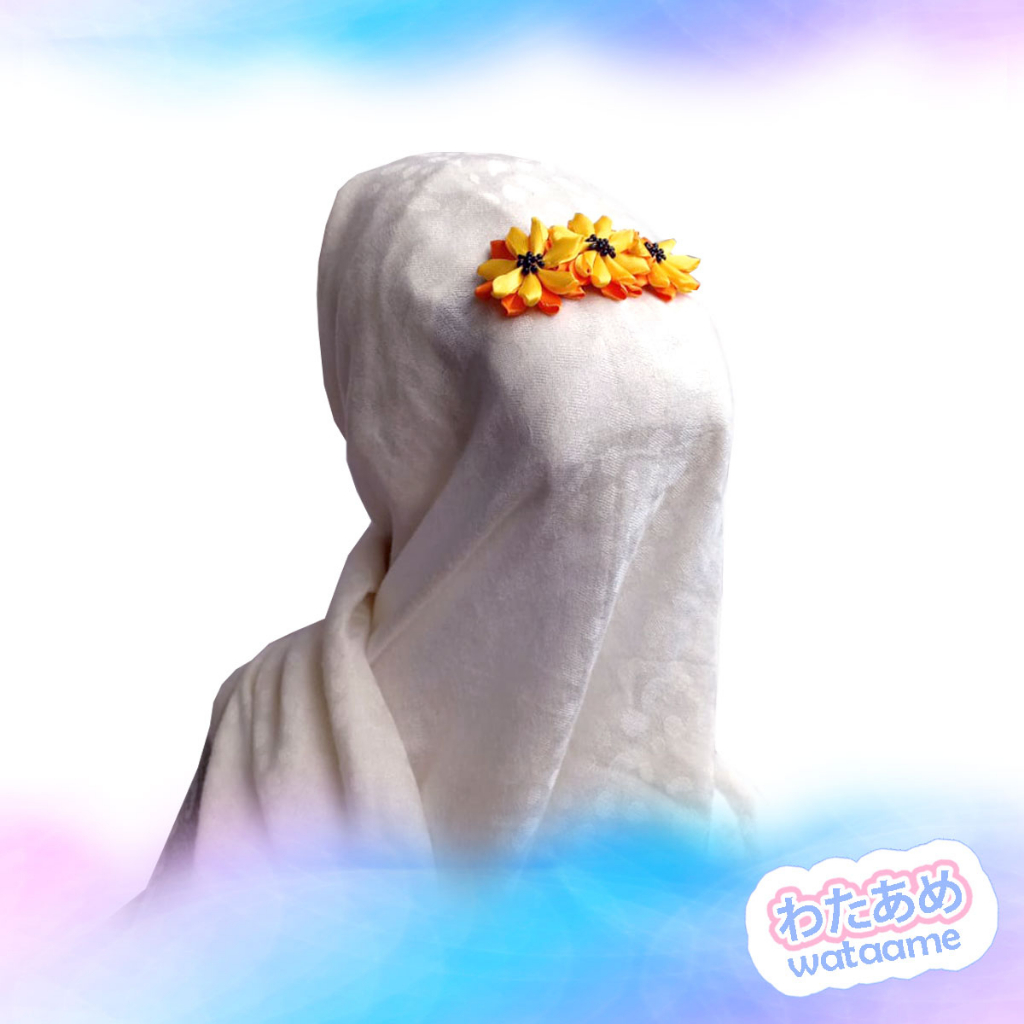 Konektor Masker Hijab Bunga Matahari Sunflower Handmade Connector