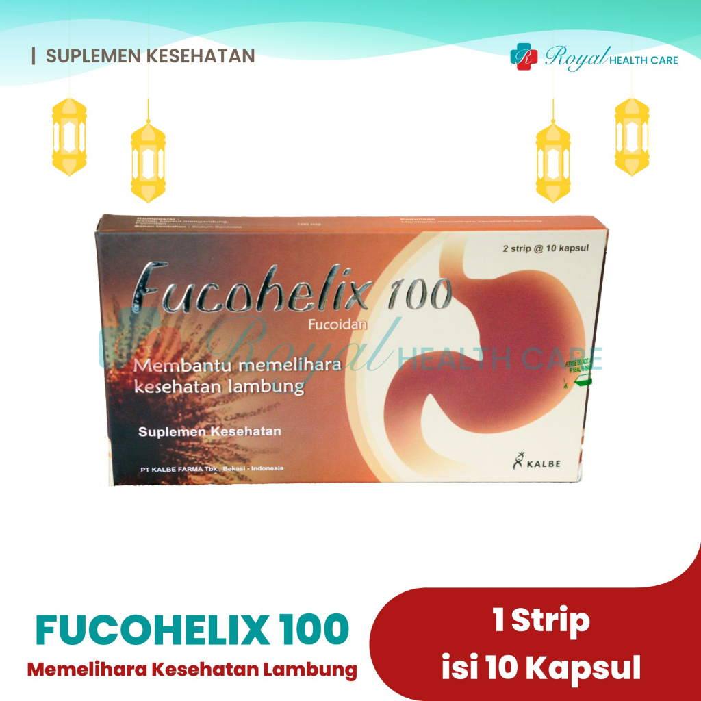 FUCOHELIX 100 MG STRIP 10 KAPSUL Memelihara Kesehatan Lambung