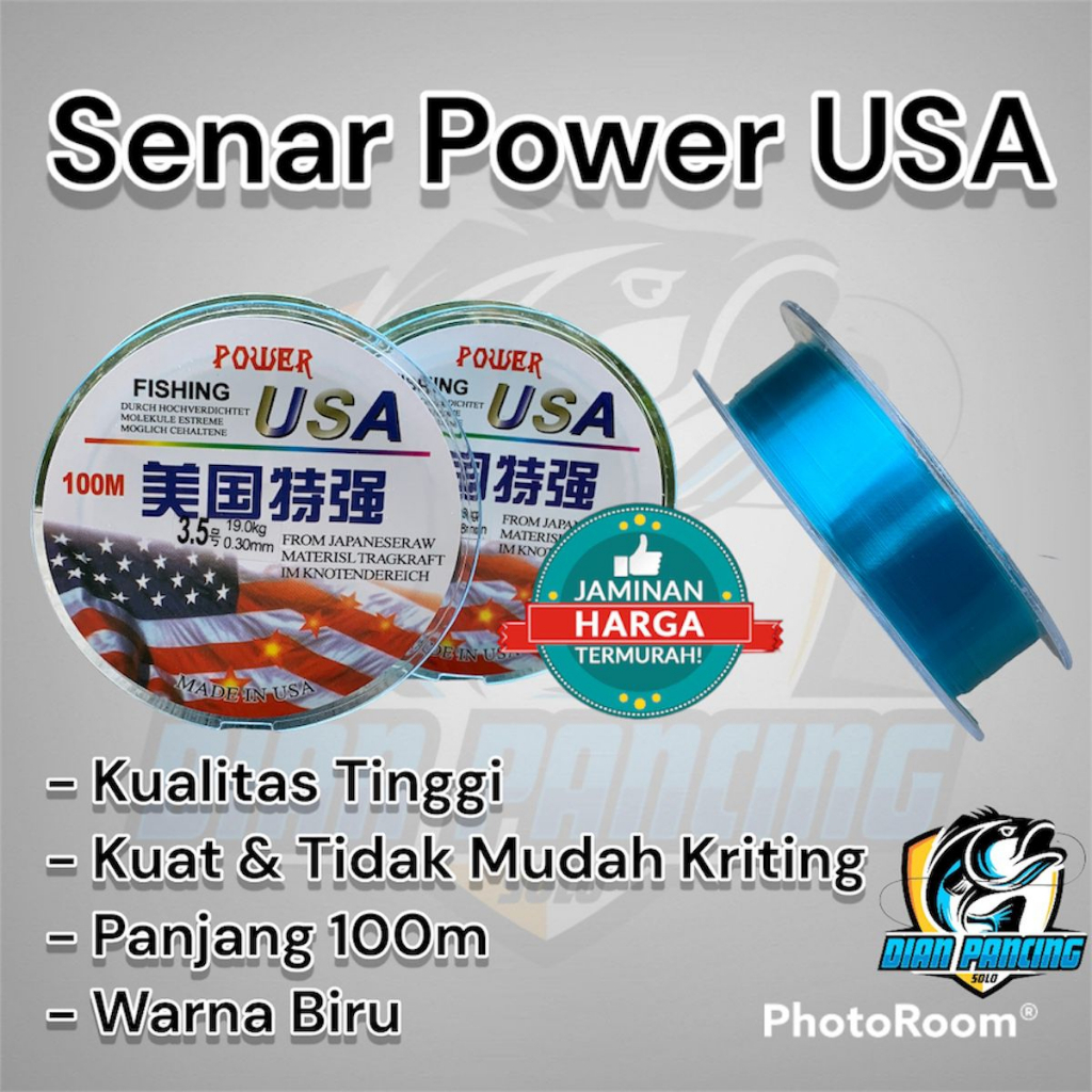 Senar Pancing USA Power 100M BLUE / Senar Pancing Murah