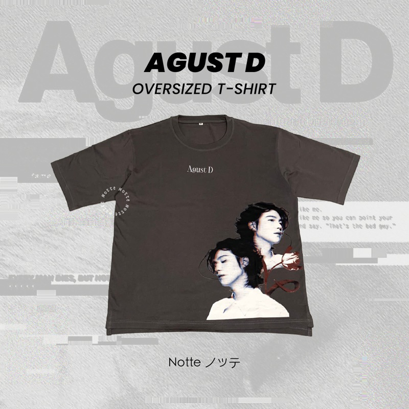 NOTTE - Oversize T-Shirt Agust D