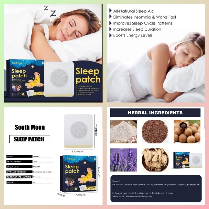 Plaster Sleep Patch 12 patch/ koyo bantu tidur