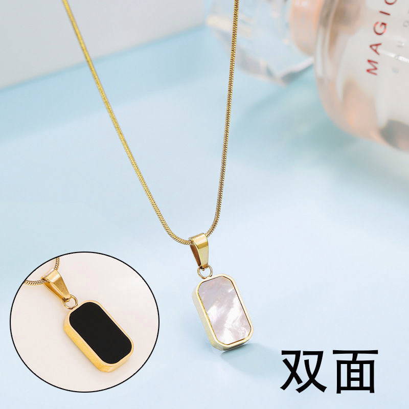 AZ269 【COD】 Kalung Rantai Clavicle Liontin Untuk Wanita Titanium Anti Luntur Aksesoris Wanita Korea