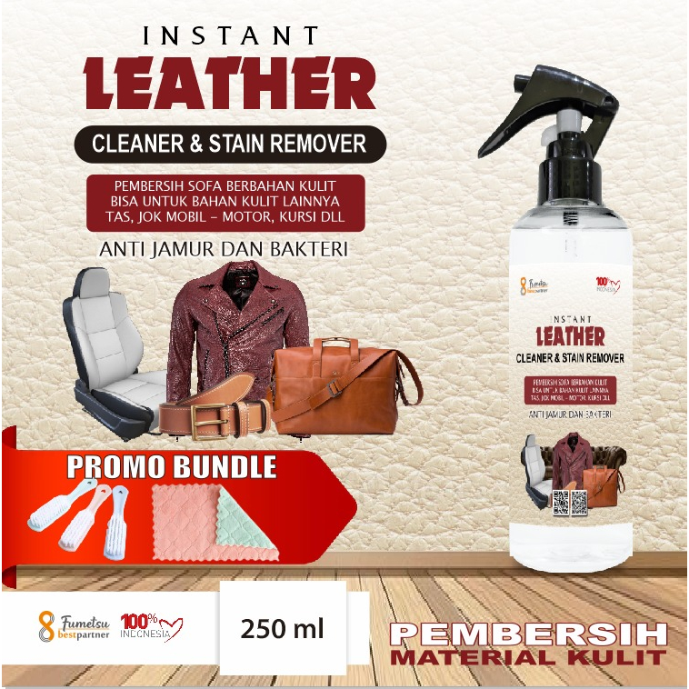 Pembersih Cleaner Remover Tas Jaket Kulit Pembersih Sofa Kulit Jok Kulit dan perawatan Kemasan 250Trigger