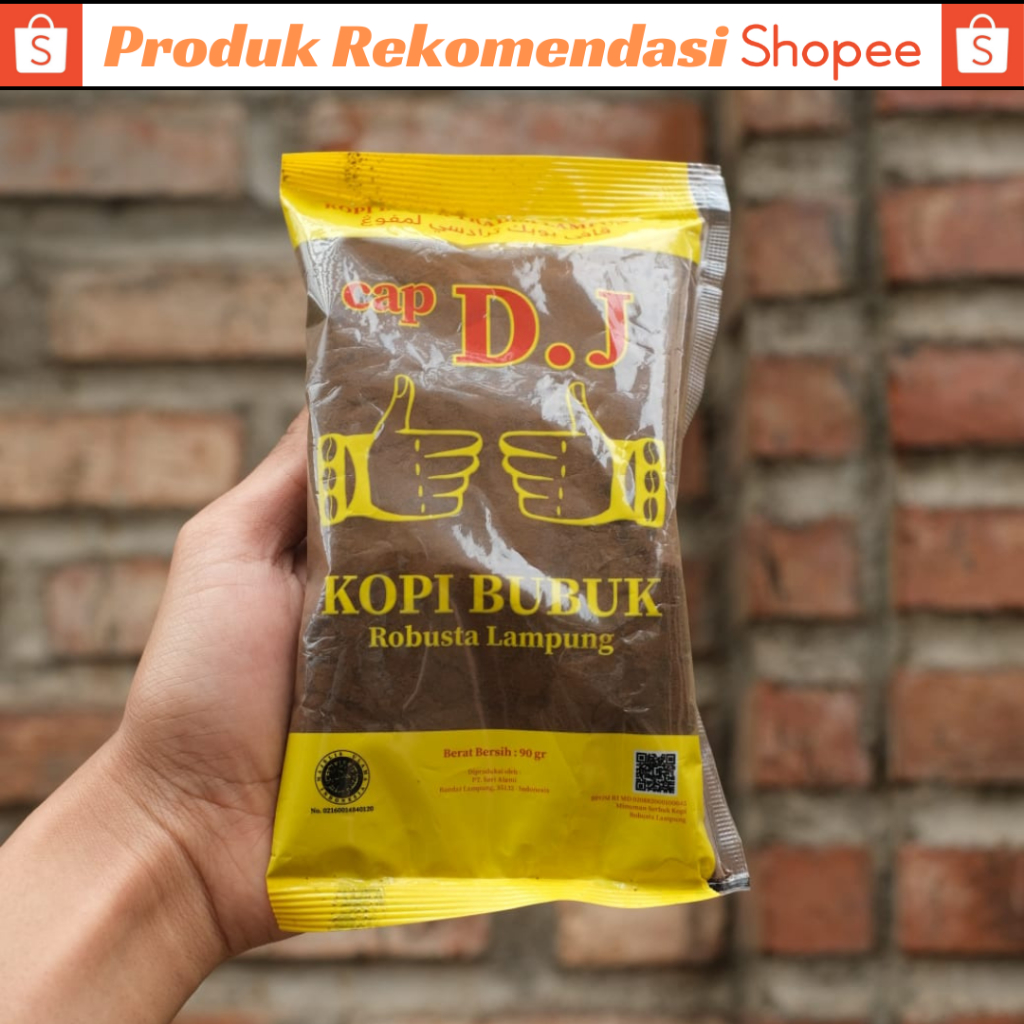 Kopi Cap D.J Kopi Bubuk Robusta Lampung DJ Produksi El's Els Coffee Kemasan 90gr