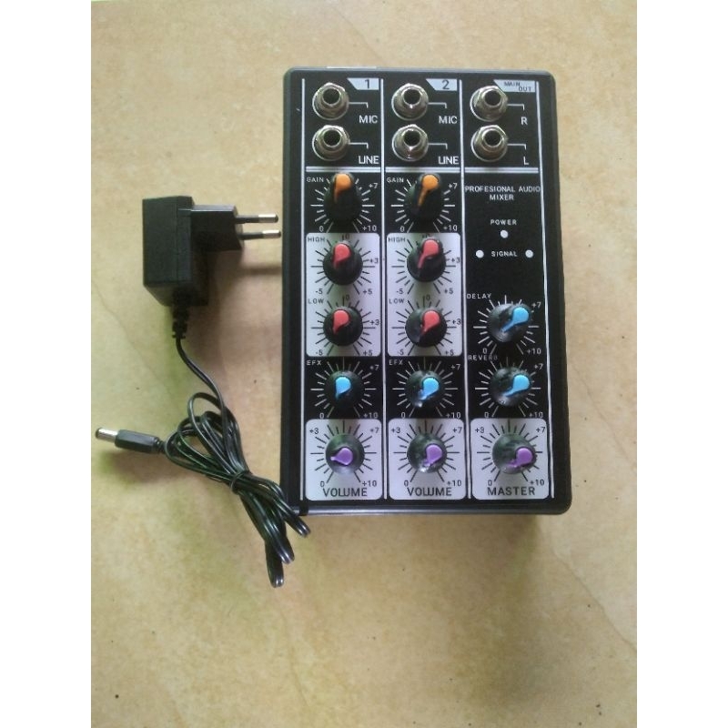 MIXER MINI 2 CHANNEL & 4 CHANEL MIXER MINIATUR DLL