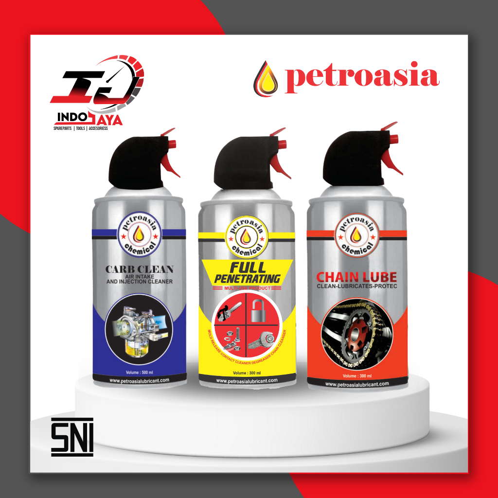 [BAYAR DI TEMPAT] CARBURATOR CLEANER PETROASIA DAN INJECTOR CLEANER 300ML / CHAIN LUBE /  CARB CLEAN