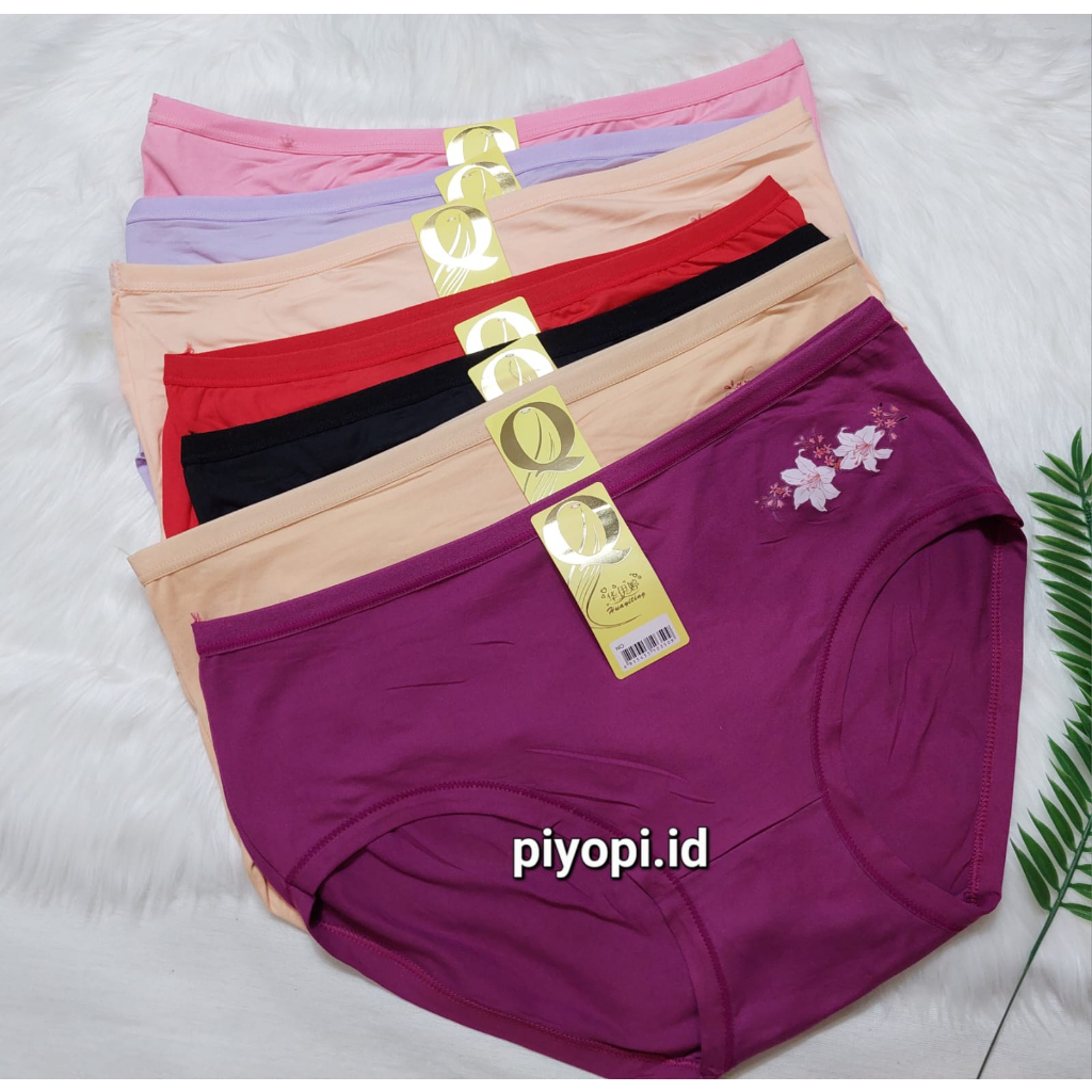 Celana Dalam Wanita Jumbo XXXL BB 75kg-90kg Huayiting CD Jumbo CD  Big Size Super Soft