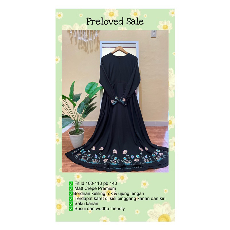 Preloved ditsy/ Ditsy preloved/ Gamis katun jepang bukan ditsy/ bukan Ditsy Nightgown/ Gamis kotak k