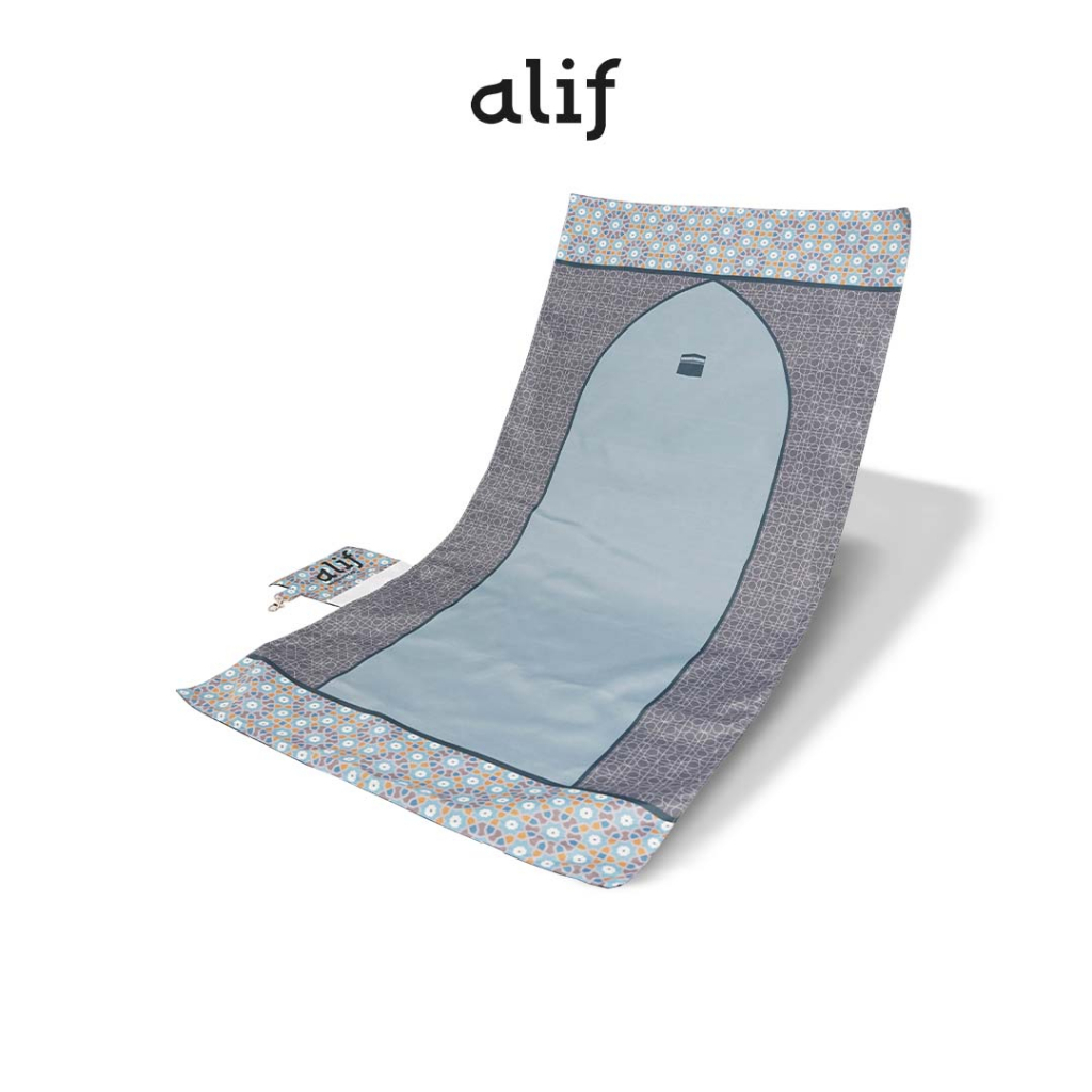 ALIF SAJADAH GENGGAM TRAVEL / SAKU / PORTABLE / WATERPROOF ( ALIF MODERN WEAR SJG-0183 )