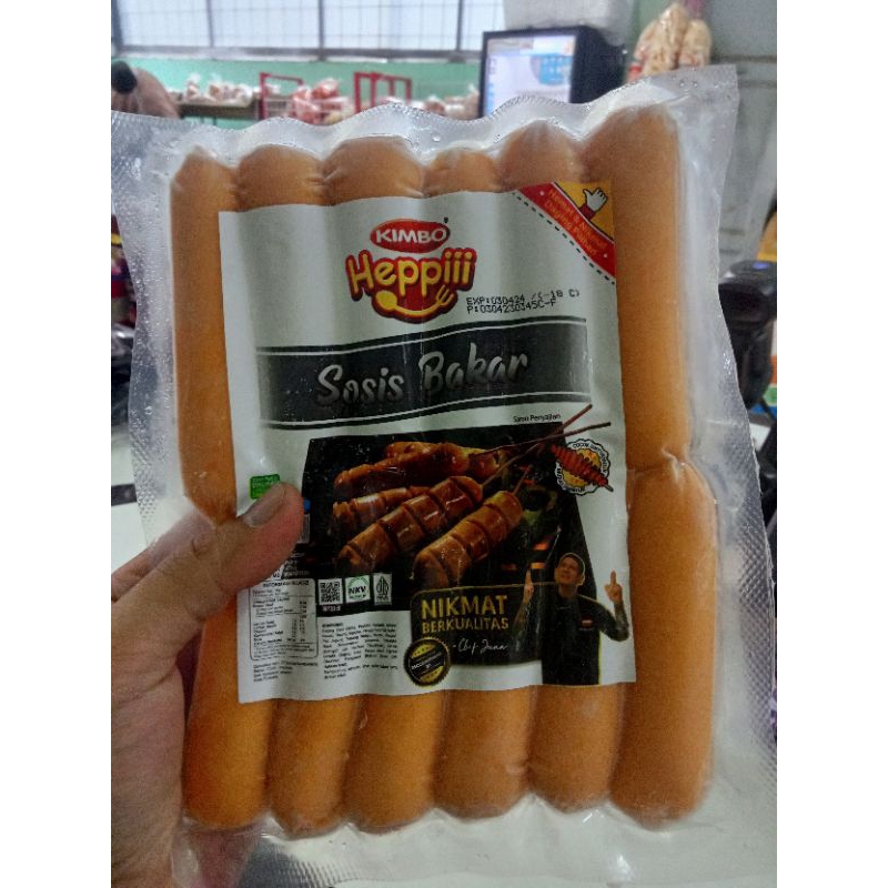 Kimbo Heppi Sosis Bakar Kemasan 12Pcs