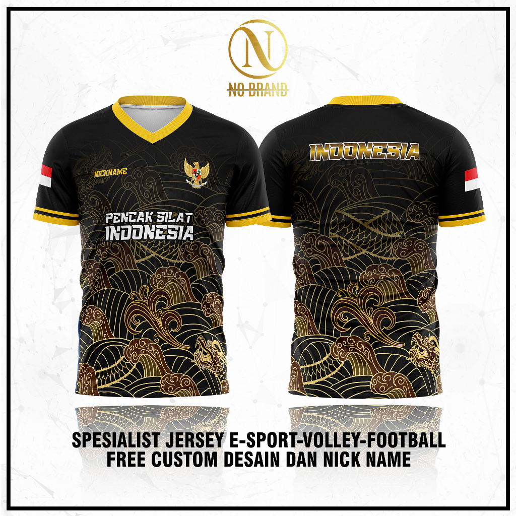 JERSEY PENCAK SILAT NAGA EMAS TERLARIS