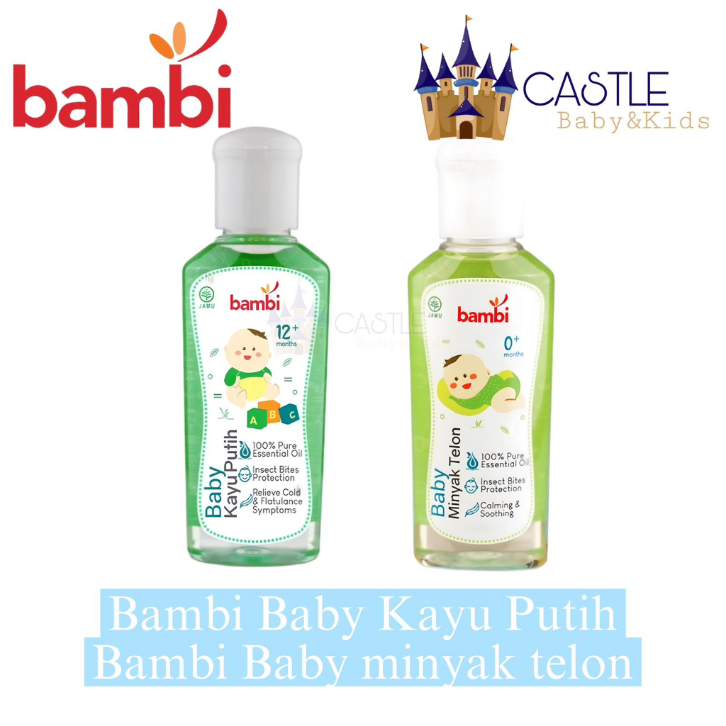 Bambi - Baby Minyak Telon / Minyak Kayu Putih Bayi 60ml