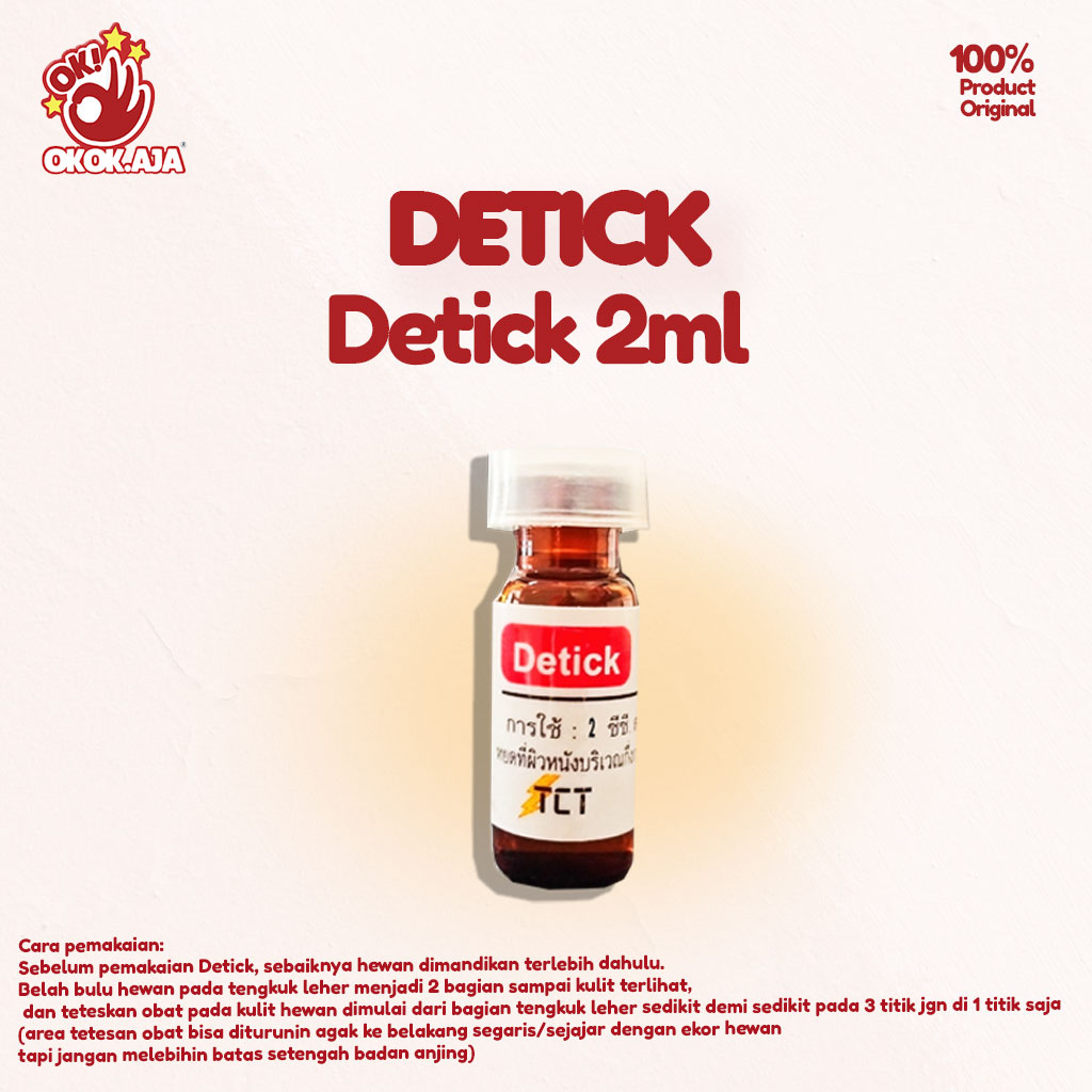 Detick Obat kutu Kucing dan Anjing + pipet tetes/spuit