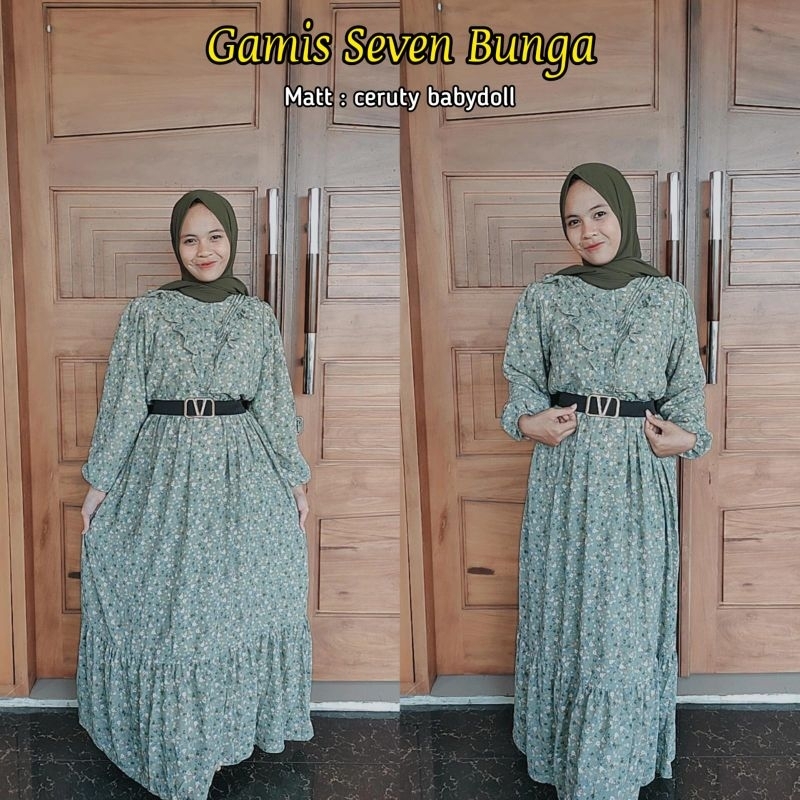 GAMIS MOTIF BUNGA | GAMIS CERUTY MOTIF | GAMIS KEKINIAN MOTIF | GAMIS SEVEN BUNGA