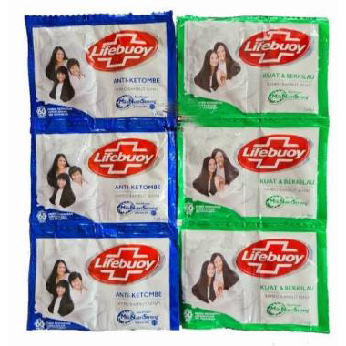 (12 PCS) ^ KYRA ^ Lifebuoy Shampo Anti Ketombe Kuat Berkilau Sampo Rambut Lifeboy Shampoo Saset