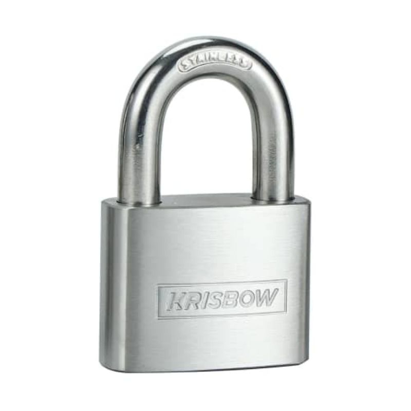 Krisbow 5 Cm Gembok Stainless Steel KRISBOW , gembok pagar , gembok rumah , PADLOCK STAINLESS STEEL 