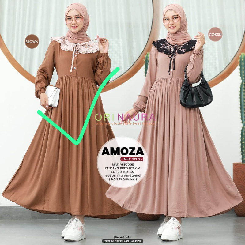 Amoza Midi Dress Ori Naura