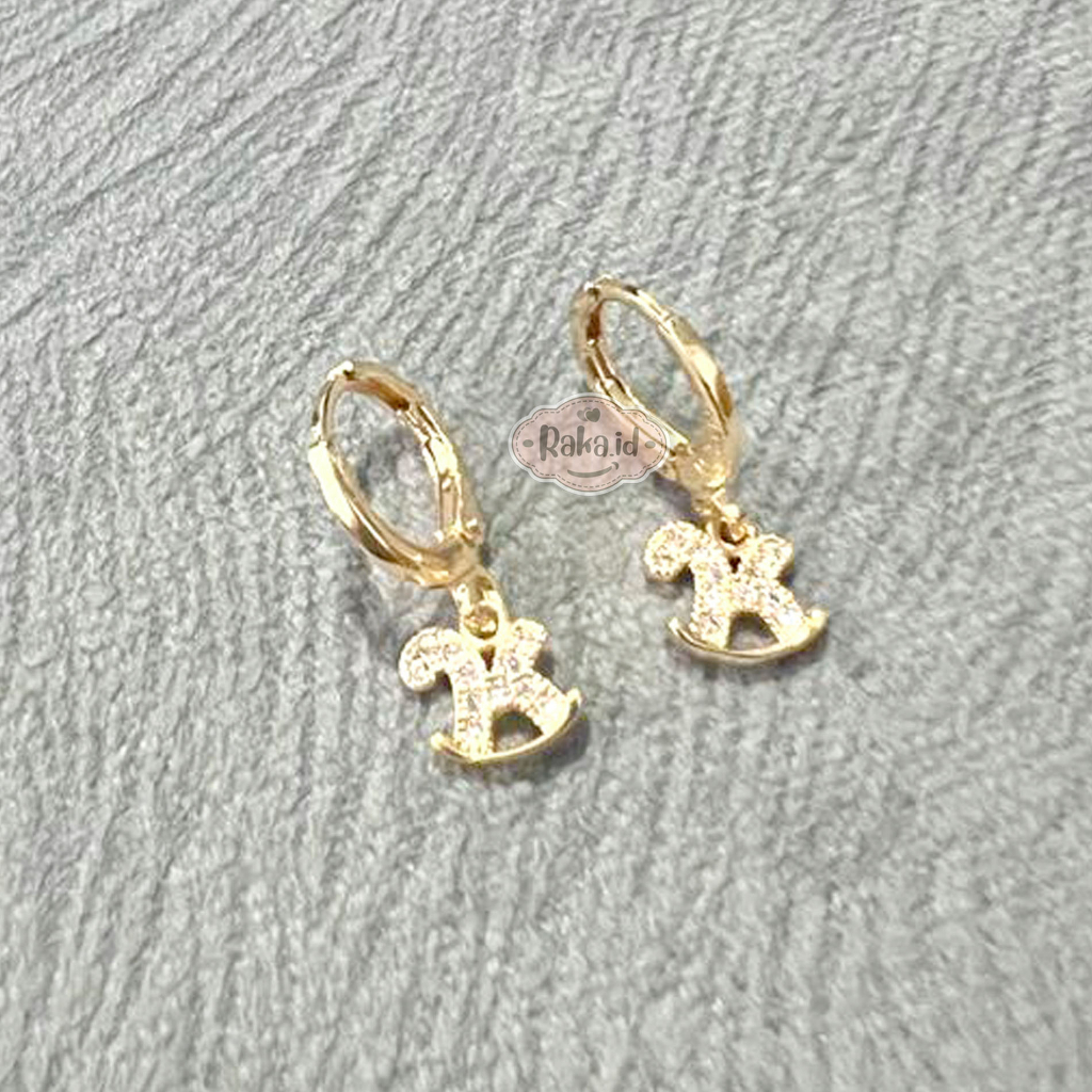 RAKA Acc - Anting Clip / Klip Anting Wanita Kuda Kudaan Perhiasan Aksesoris Wanita 474