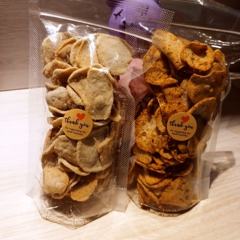 Basreng Daun Pedas daun Jeruk / Bakso Goreng / Snack kekinian / keripik basreng pedas gurih