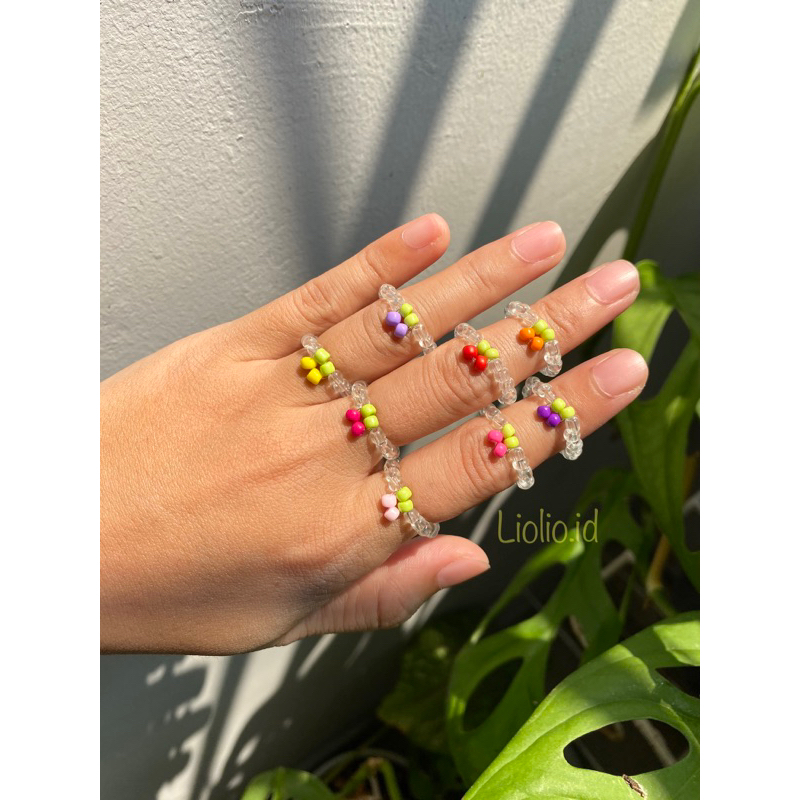 CINCIN MANIK CHERRY / BEADS RING / KOREA STYLE / IDOL KPOP