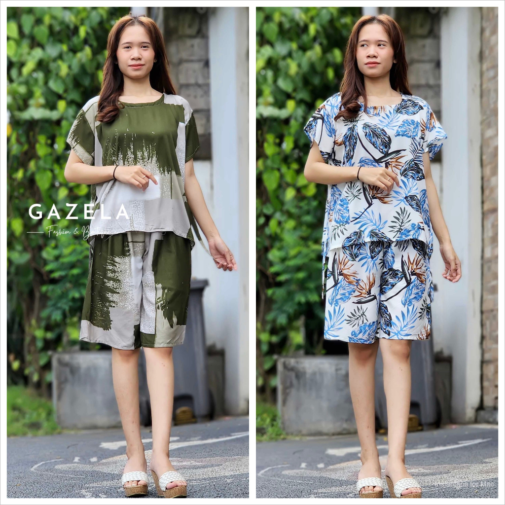 Babydoll Setelan Pendek Bali Rayon Super