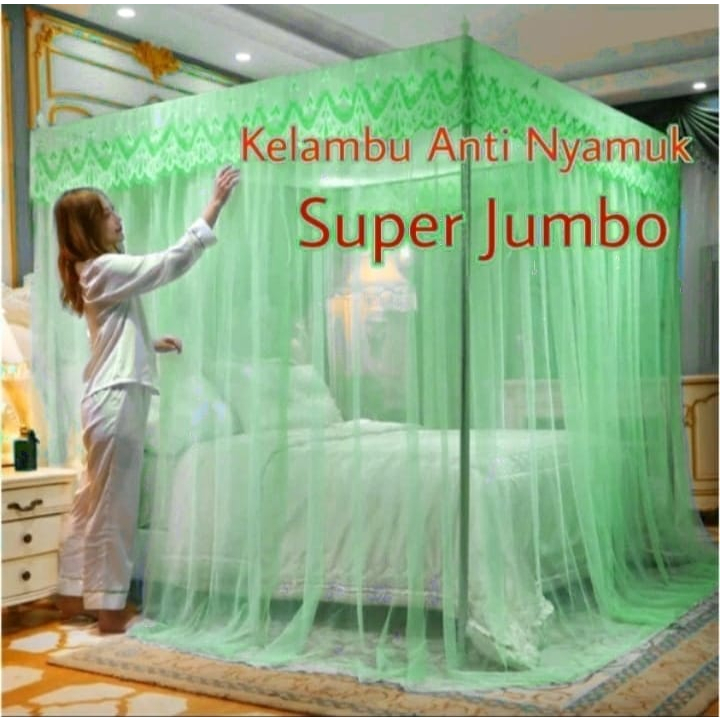 KELAMBU NYAMUK UKURAN JUMBO 200X200 // KELAMBU ANTI NYAMUK JUMBO // KELAMBU KAMAR TIDUR DEWASA // KE