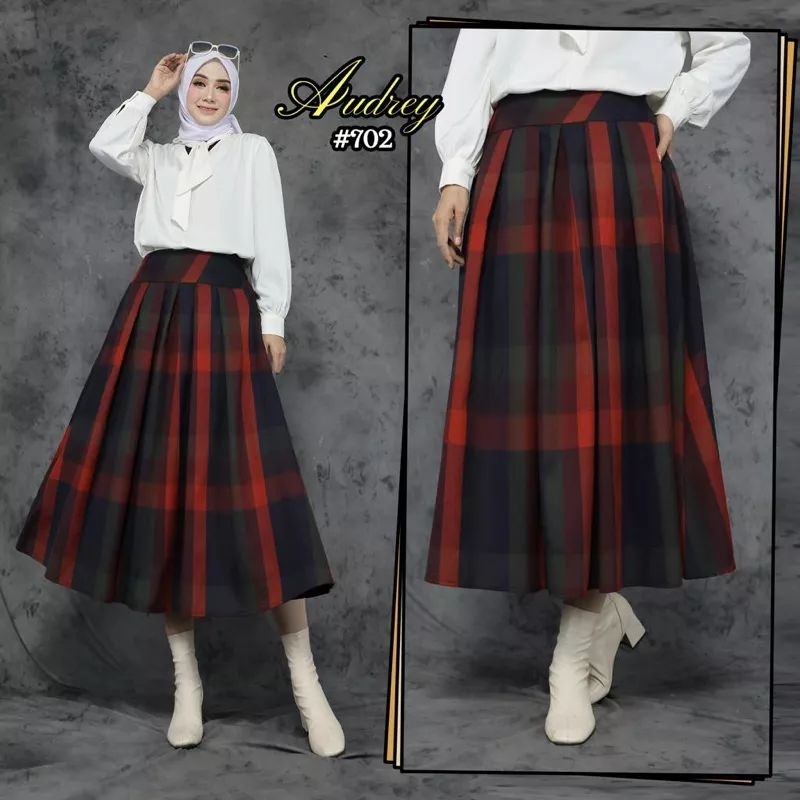 rok midi flanel import/rok flanel 7/8 premium/rok kotak flanel