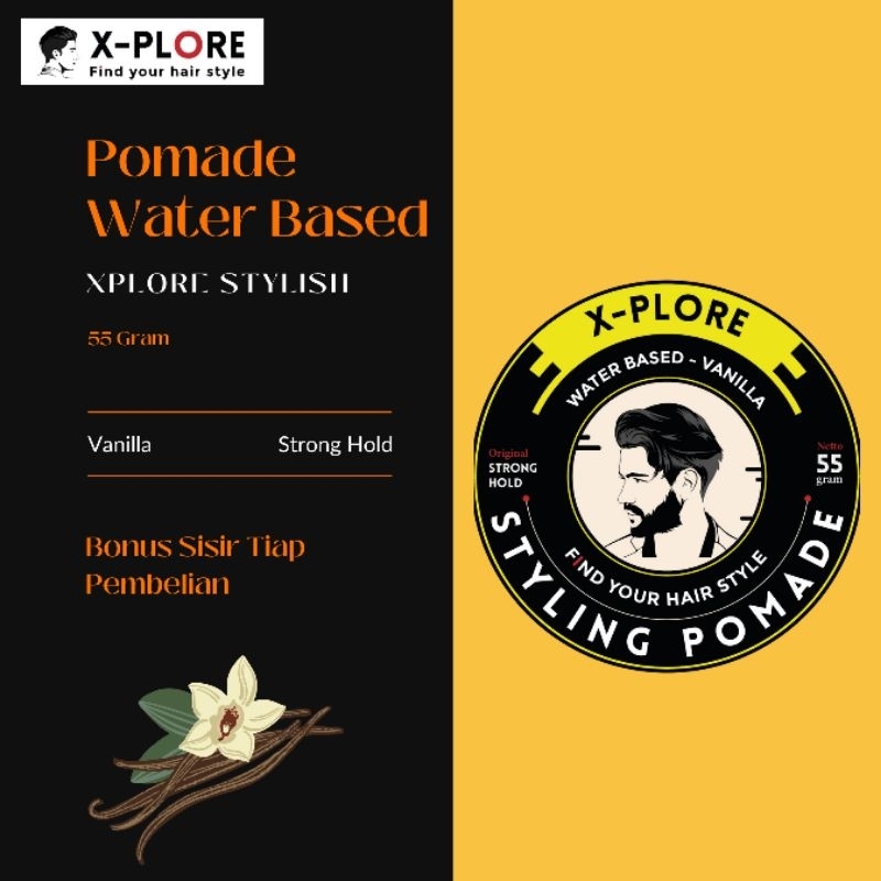 X-plore Pomade Waterbased 60 Gram Harga Grosir