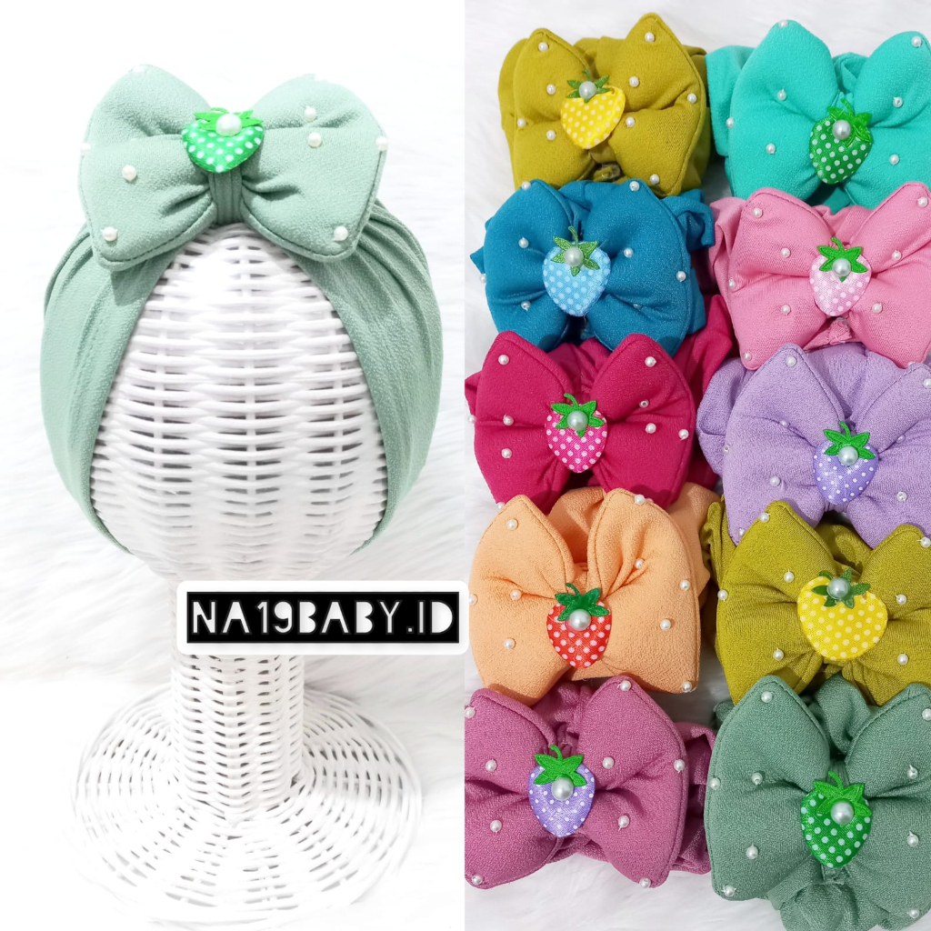 Turban anak Bayi Ghaliah / Ciput NEWBORN / topi baby perempuan