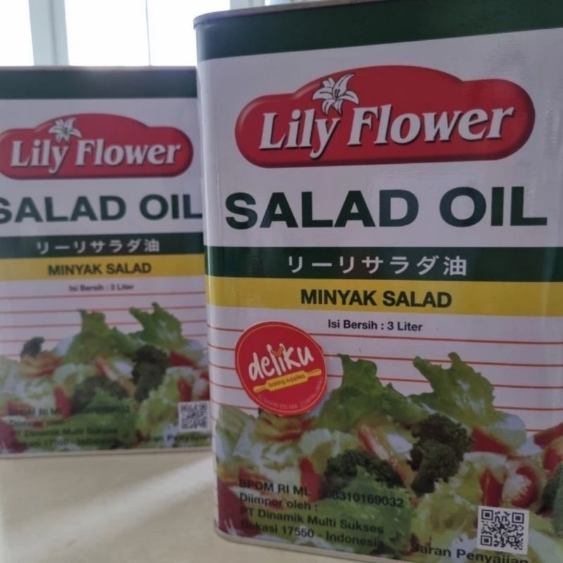 

Lily flower salad oil minyak salad 3 liter